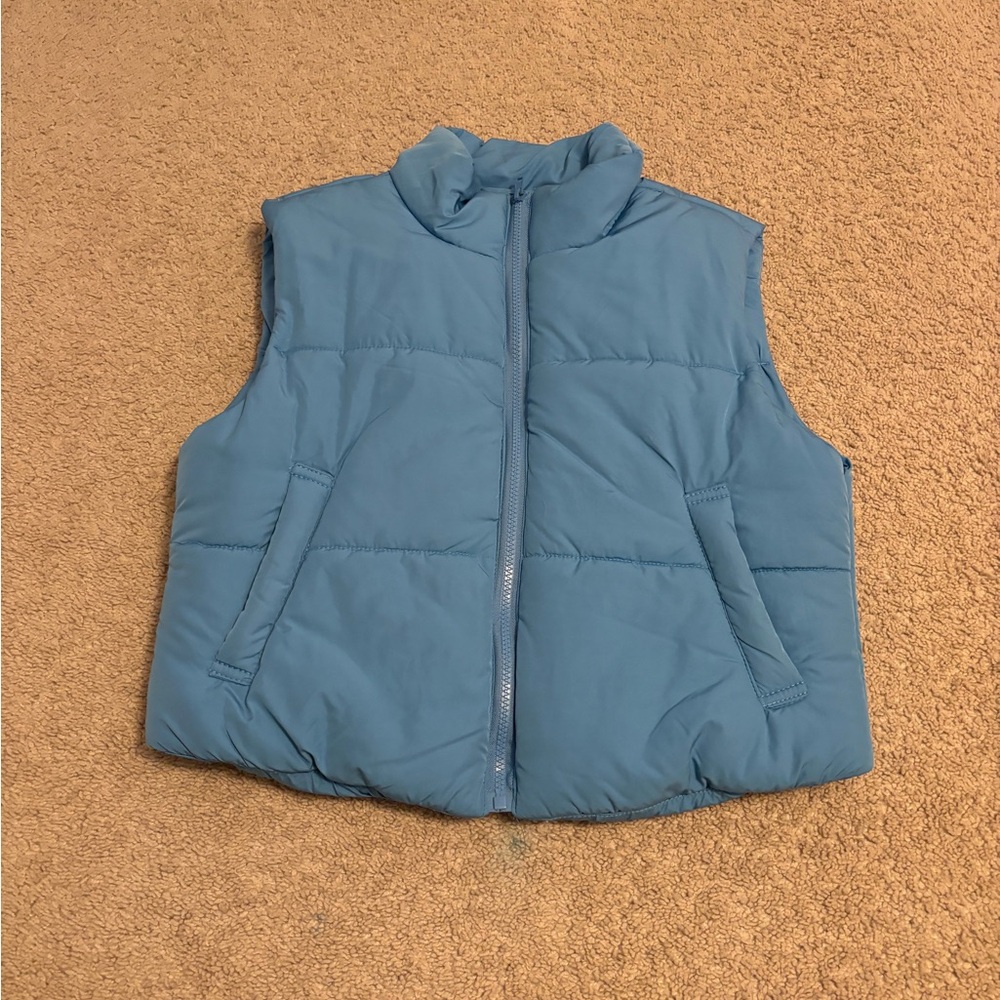 Women’s Blue Puffer Vest